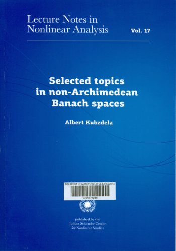 Selected topics in non-Archimedan Banach spaces